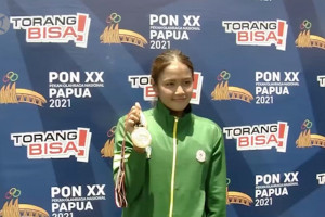 Jatim raih medali emas pertama dari renang terbuka PON XX