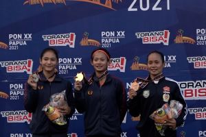 Medali emas 200 meter putri menjadi milik Tyas Murtiningsih