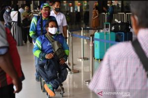 Rombongan atlet Peparnas 2021 tiba di Papua