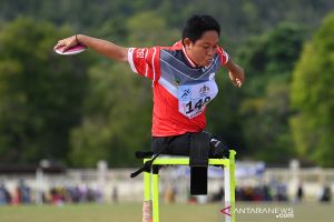 Peparnas Papua : Final lempar cakram putri klasifikasi F56