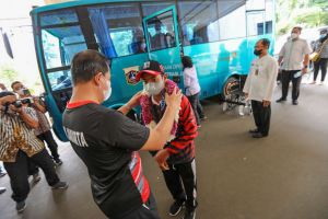 Sembilan atlet Peparnas XVI disambut Wali Kota Jakarta Utara