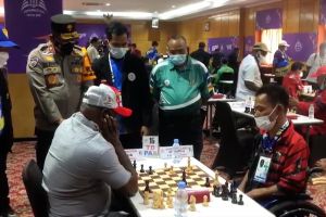 Wakapolda Papua tinjau pertandingan catur cepat Peparnas Papua