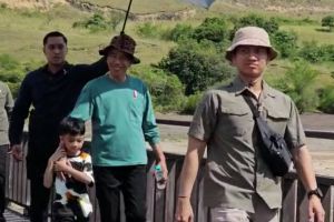 Jokowi meninjau lokasi KTT ASEAN di Labuan Bajo