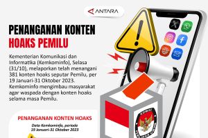 Penanganan konten hoaks terkait pemilu