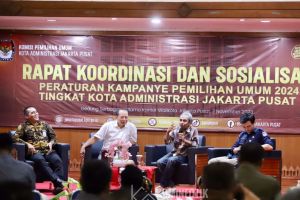 Pemkot Jakpus dan KPU sosialisasi peraturan kampanye Pemilu 2024