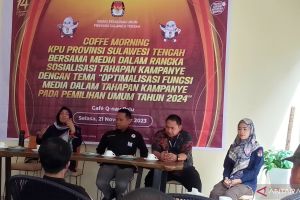 KPU Sulteng optimalkan peran media pada masa kampanye Pemilu 2024