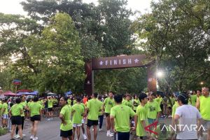 KPU Bali sosialisasi pemilu melalui lari santai diikuti 1.500 peserta