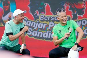 Lari di Penguin Sliwerun, Ganjar: Saya senang ada UMKM pertanian 