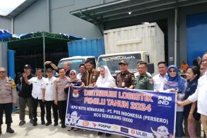 KPU Kota Semarang mulai distribusikan logistik pemilu ke kecamatan