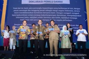 Kemenkominfo gaet Gen Z Makassar deklarasikan pemilu damai