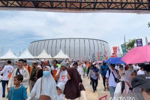 Kampanye akbar selesai, massa pendukung AMIN mulai tinggalkan JIS