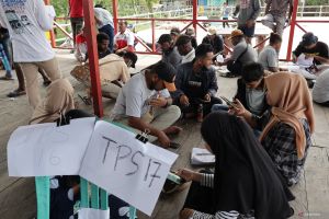 KPU mulai bagikan formulir pemberitahuan memilih kepada warga Asmat