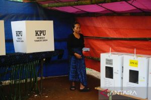 Masyarakat Badui antusias mengikuti pencoblosan Pemilu 2024