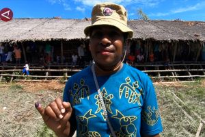 Mengintip pemungutan suara Pemilu 2024 di rumah adat Asmat