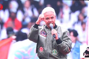 'Rakyat bukan ayam!', kata Ganjar Pranowo saat kampanye akbar di GBK