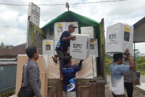 Logistik Pemilu 2024 sudah tiba di ratusan desa di Temanggung