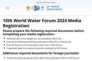 Dalam sepekan, ratusan jurnalis telah mendaftar untuk liput WWF 2024