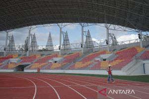 Arena utama pembukaan PON XXI sudah rampung 96 persen