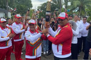 Kirab obor api PON XXI siap dibawa ke Stadion Harapan Bangsa