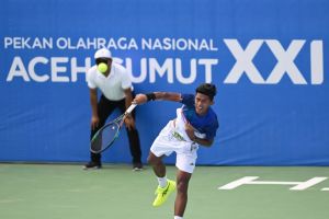 Tenis - Aceh-Jabar dominasi hari pertama babak penyisihan beregu PON