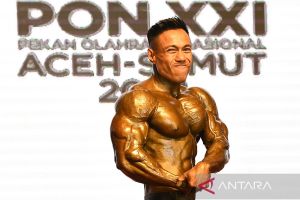 PON XXI Aceh Sumut : Dirilis Dwi March Woda raih emas kategori Men's Athletics Physique