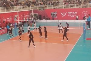 Tim bola voli putri Kaltim segel kemenangan ketika jumpa Sumut