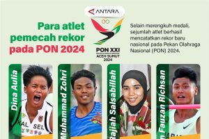 Deretan atlet pemecah rekor pada PON 2024