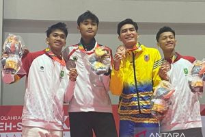 Anggar - Jateng sabet emas pertamanya nomor degen individu putra