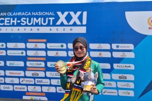 Diananda persembahkan tiga medali emas panahan untuk sang buah hati