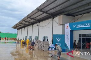 Banjir di venue menembak PON XXI surut