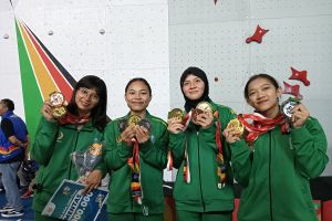Panjat tebing - Alma Ariella dkk tambah emas untuk Jatim