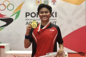 Sausan Dwi persembahkan emas kelima bulu tangkis untuk Jawa Tengah