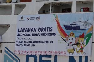 KM Kelud tiba di Aceh, siap jadi akomodasi terapung sukseskan PON XXI