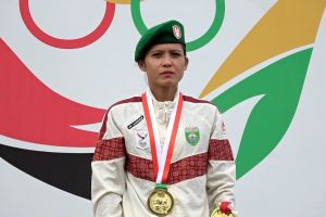 Pelari Sri Maya raih emas meski belum bisa melampaui rekornya sendiri