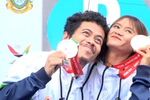 Pertama bertanding sebagai pasutri, atlet Jabar raih perunggu PON XXI