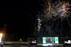 Tak kalah dengan Aceh, masyarakat Sumut antusias sambut pembukaan PON