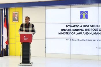 Wamen: Kemenkumham jadi garda terdepan pemenuhan HAM di Indonesia