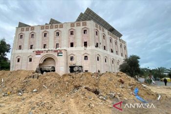 RI kecam keras pemasangan spanduk militer Israel di RS Indonesia Gaza