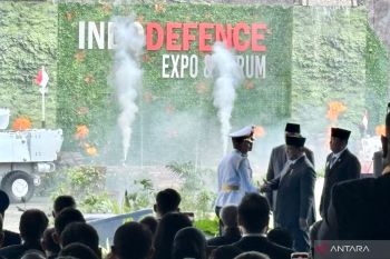 Presiden Prabowo Subianto buka pameran alutsista Indo Defence di Jiexpo Kemayoran