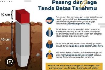 Kantor Pertanahan Yogyakarta ajak masyarakat pasang patok tanah