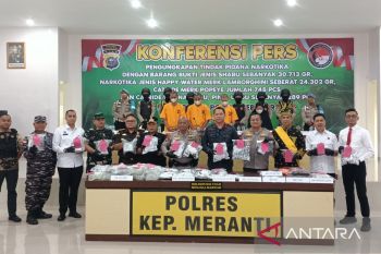 Polisi gagalkan 55 kilogram narkoba jaringan internasional di Kepulauan Meranti