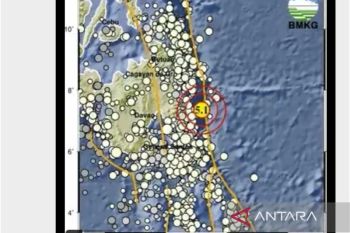 Gempa magnitudo 5,1 guncang Melonguane Sulawesi Utara