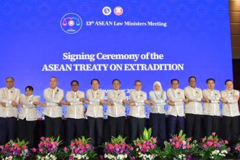 Menkum teken Perjanjian ASEAN tentang Ekstradisi