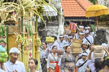 Perayaan Hari Raya Kuningan di Bali