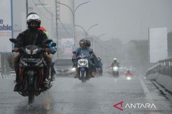 BMKG: Siaga, hujan petir berpotensi guyur mayoritas daerah pada Minggu