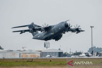 A400M ke dua milik TNI AU uji coba terbang di Spanyol