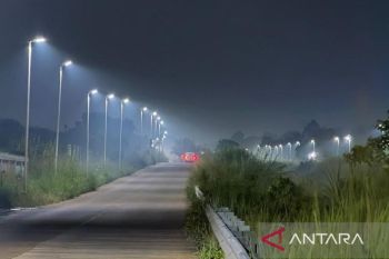 Pemkab Bogor pasang 316 titik PJU di Jalur Bojonggede-Kemang