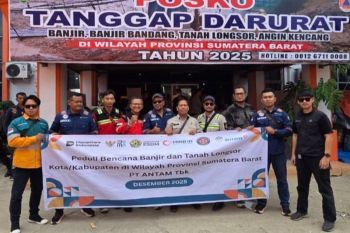 ANTAM Bergerak Cepat Salurkan Bantuan dan Tim Tanggap Darurat untuk Bencana di Aceh, Sumatra Utara, dan Sumatra Barat