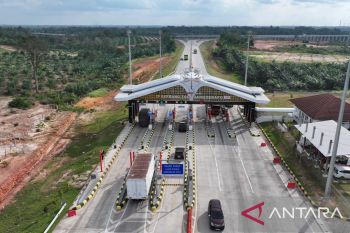 Lonjakan kendaraan terjadi signifikan di tol Betung-Tempino-Jambi