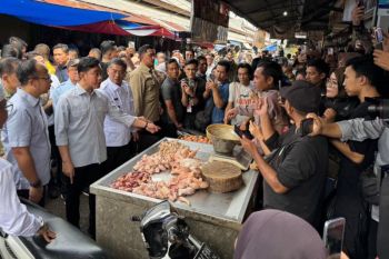 Indonesia's VP checks prices, supply at Tasikmalaya market
